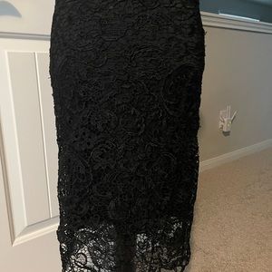 Black Lace Skirt